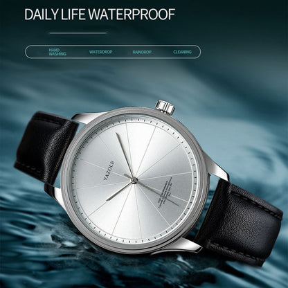 YAZOLE 503 Simple Line Pattern Dial Men Quartz Watch, Silver Shell Black Tray Black Belt, Silver Shell White Tray Black Belt, Silver Shell Black Tray Brown Belt, Silver Shell White Tray Brown Belt, Black Shell Black Tray Black Belt                     ...