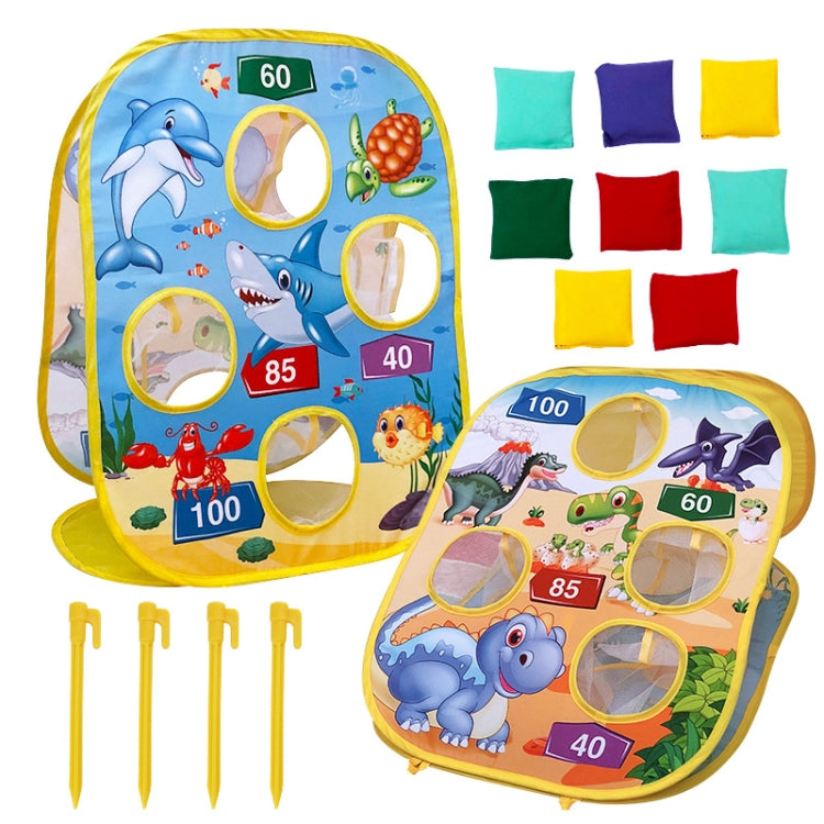 Children Folding Dinosaur Ocean Throwing Sandbags Tent Toy, Throwing Sandbags Tent Toy