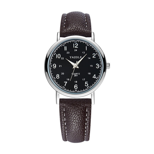 Montre à quartz YAZOLE 281 à double cadran numérique, style rétro simple, pour couple, avec petit plateau noir et bracelet marron, petit plateau blanc et bracelet marron, petit plateau blanc et bracelet blanc, petit plateau blanc et bracelet noir, petit plateau blanc et bracelet rouge, petit plateau noir et bracelet noir…