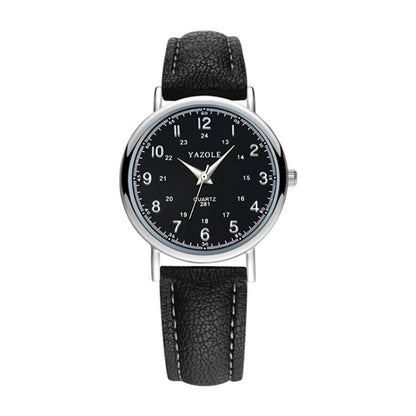 YAZOLE 281 Dual Digital Dial Simple Retro Business Couple Quartz Watch, Small Black Tray Brown Belt, Small White Tray Brown Belt, Small White Tray White Belt, Small White Tray Black Belt, Small White  Tray Red Belt, Small Black  Tray Black Belt        ...