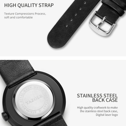 YAZOLE Simple Fashion Quartz Couple Watch, 521 Black Shell Black Tray Black Belt, 521 Black Shell Black Tray Brown Belt, 521 Silver Shell White Tray Black Belt, 521 Silver Shell White Tray BrownBelt, 523 Black Shell Black Tray Black Belt               ...