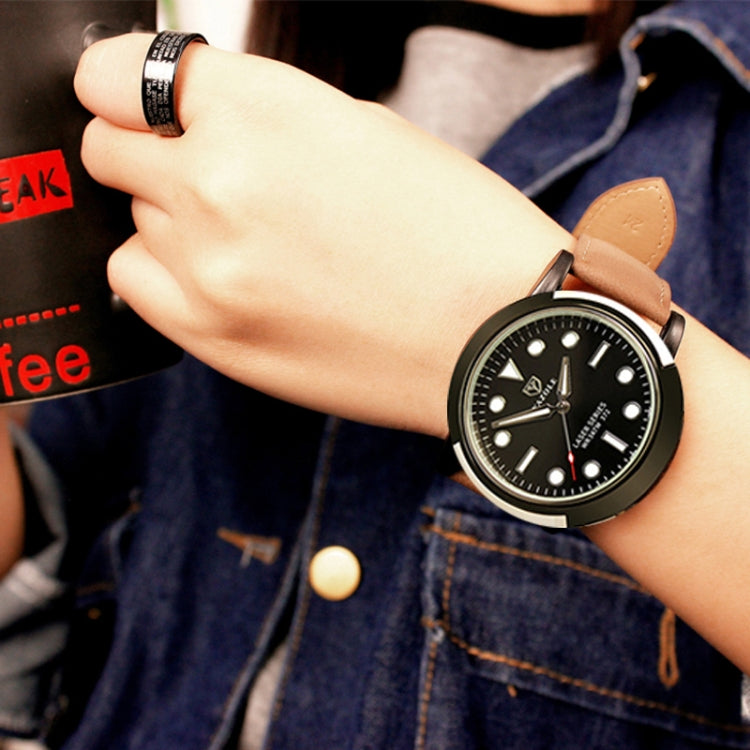 YAZOLE 372 Montre de sport homme Lumineuse Simple Montre à quartz, Cadran noir Bracelet noir, Cadran noir Bracelet marron, Cadran bleu Bracelet noir, Cadran bleu Bracelet marron, Cadran vert Bracelet noir, Cadran vert Bracelet marron