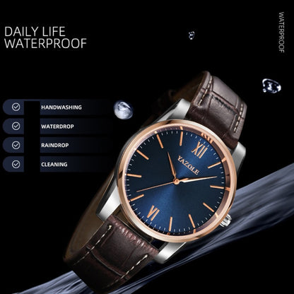 YAZOLE Simple Digital Two-color Dial Quartz Men Watch, 541 Blue Tray Black Belt, 541 Blue Tray Brown Belt, 541 Brown Tray Black Belt, 541 Brown Tray Brown Belt, 542 Blue Tray Black Belt, 542 Blue Tray Brown Belt, 542 Brown Tray Black Belt              ...