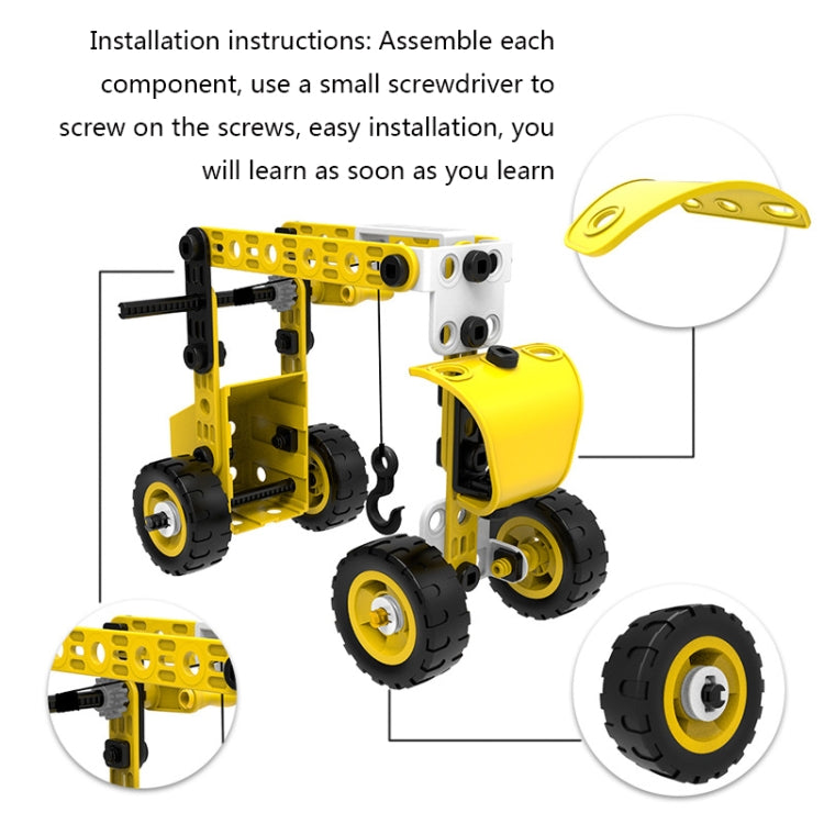 8 in 1 Children Variety Soft Assembled Building Blocks 100PCS DIY Engineering Vehicle Model, 8 in 1 Engineering Vehicle