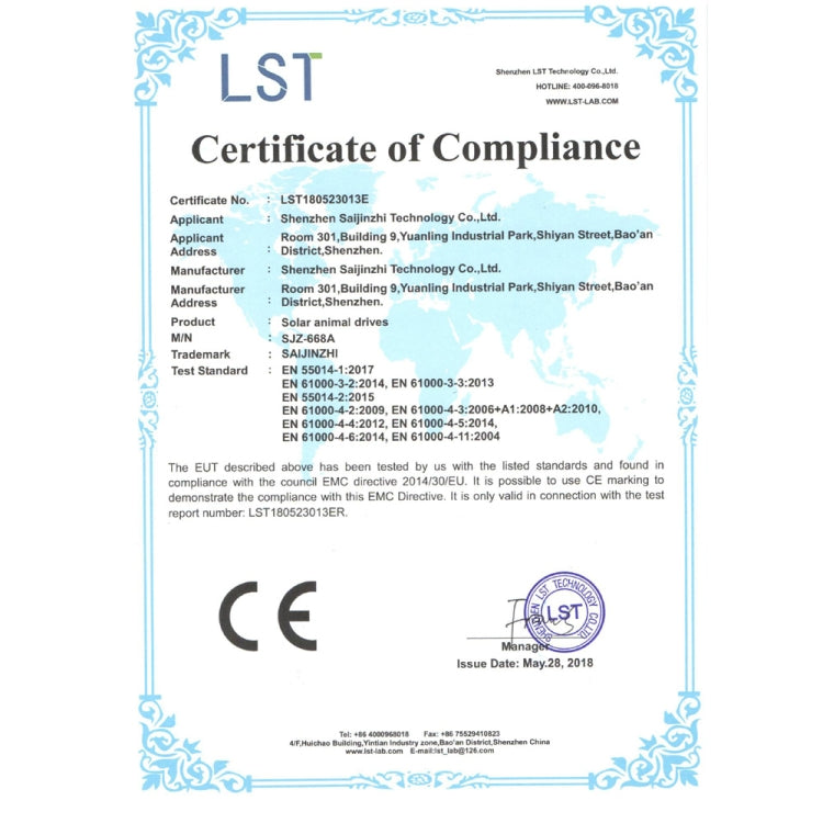 119A Outdoor Solar Ultrasonic Insect Repellent Animal Repellent, Ultrasonic Insect Repellent