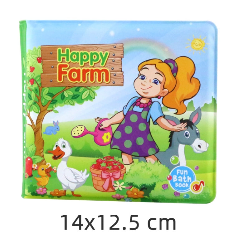 3 PCS EVA Fun Bath Book For Infants Children Playing In Water Early Education Cloth Book Bath Toy, Happy Farm, Numbers Learning, Water Sports, Underwater World, Animal World, Dinosaur World, Transportation, Little Penguin, Seabed Fish