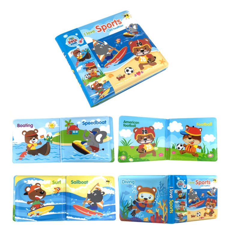 3 PCS EVA Fun Bath Book For Infants Children Playing In Water Early Education Cloth Book Bath Toy, Happy Farm, Numbers Learning, Water Sports, Underwater World, Animal World, Dinosaur World, Transportation, Little Penguin, Seabed Fish