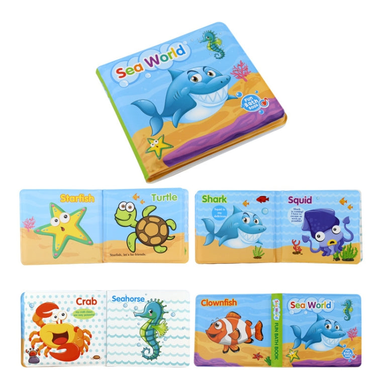 3 PCS EVA Fun Bath Book For Infants Children Playing In Water Early Education Cloth Book Bath Toy, Happy Farm, Numbers Learning, Water Sports, Underwater World, Animal World, Dinosaur World, Transportation, Little Penguin, Seabed Fish