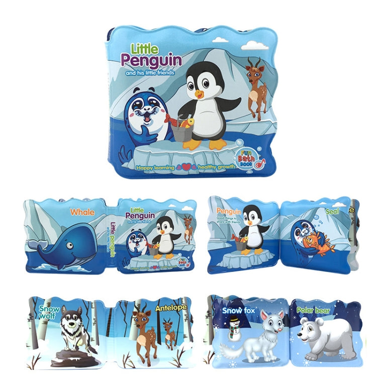 3 PCS EVA Fun Bath Book For Infants Children Playing In Water Early Education Cloth Book Bath Toy, Happy Farm, Numbers Learning, Water Sports, Underwater World, Animal World, Dinosaur World, Transportation, Little Penguin, Seabed Fish