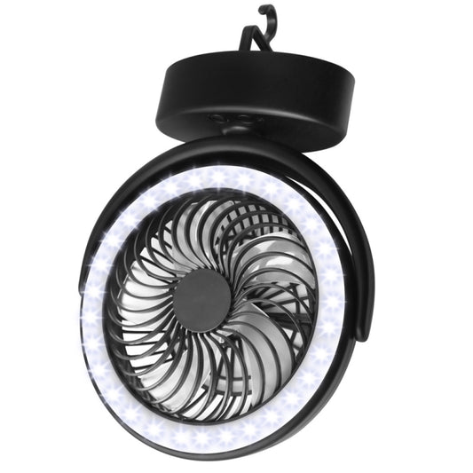 Ventilateur de camping extérieur USB multifonction YQ-8004 avec éclairage LED