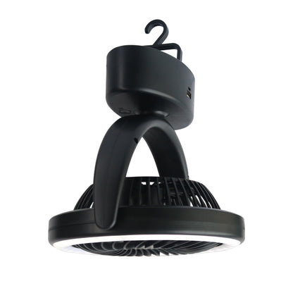 Ventilateur de camping extérieur USB multifonction YQ-8004 avec éclairage LED
