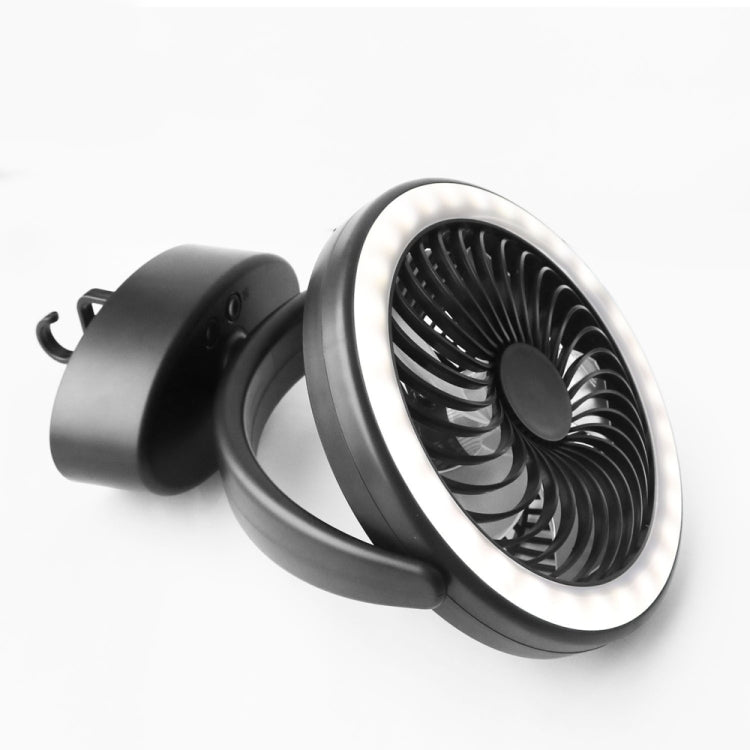 Ventilateur de camping extérieur USB multifonction YQ-8004 avec éclairage LED