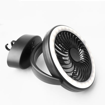 Ventilateur de camping extérieur USB multifonction YQ-8004 avec éclairage LED