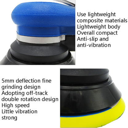 Pneumatic Sandpaper Machine Car Polishing Machine Grinding Machine Waxing Machine, 5inch Regular, 5inch Vacuum, 6inch Regular, 6inch Vacuum