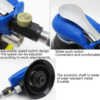 Pneumatic Sandpaper Machine Car Polishing Machine Grinding Machine Waxing Machine, 5inch Regular, 5inch Vacuum, 6inch Regular, 6inch Vacuum