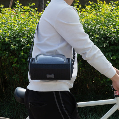 Outdoor Sports Bicycle Bag Front Beam Bag Bicycle Head Bag Large Capacity Touch Screen Waterproof Cylindrical Riding Bag, 22cm x 12.5cm