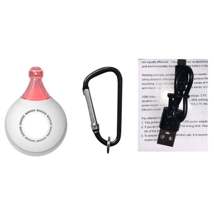 Outdoor Portable Ultrasonic Insect Repellent Pet Multifunctional Repellent, Black, White