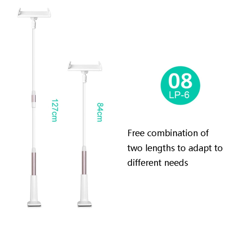 LP-6 Tablet Mobile Phone Lazy Bracket Detachable Bed Bracket, Style:, Two-stage (Golden), Two-stage （Silver), Two-stage (Cute Pink), Two-stage (Titanium Gray), Two-stage (Blue), Three-stage (Golden), Three-stage (Silver), Three-stage (Cute Pink)       ...
