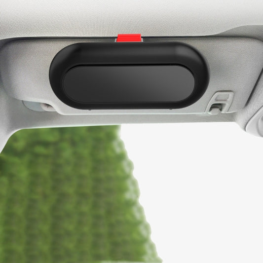 Car Glasses Case Multi-Function Automobile Inner Visor Storage Card, Back Single Snap Black, Back Single Snap White