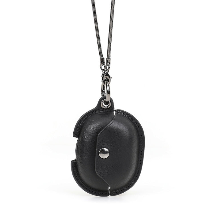 CONTACTS FAMILY CF1123B for Huawei FreeBuds Pro Leather Protective Case with Necklace Lanyard, Black, Red, Blue, Green