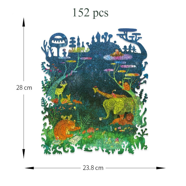 Irregular Wooden Puzzle Adult High Difficulty Creative Gift, Harmonious Island