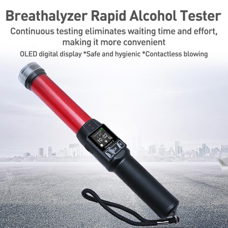 Cheetah No. 1 Alcohol Tester Blowing Baton Alcohol Tester With Flashlight Function，CN Plug, With Flashlight Function, CN Plug, With Flashlight Function, EU Plug