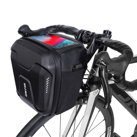 WILD MAN GS9 Sacoche de Guidon de VTT, Sac de Tête de Vélo Tactile, Sac Rigide en EVA, GS9