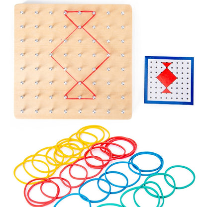 Monsthetic Nail Board Space Imagination Graphic Cognition Kindergarten Early Education Puzzle Toys, Monsthetic Nail Board
