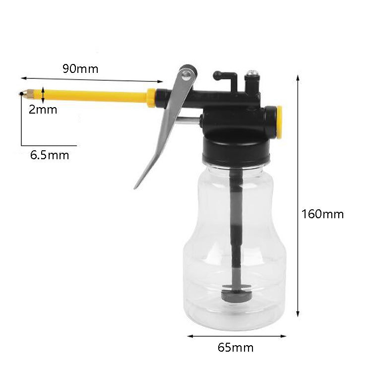 4 PCS CY-0085 Dispositif d'injection à long bec pour maison, Pot d'huile, Remplisseur d'huile de vitesse de lubrification manuelle, Style:, Transparent 250ml, Métal 300ml, Métal 500ml