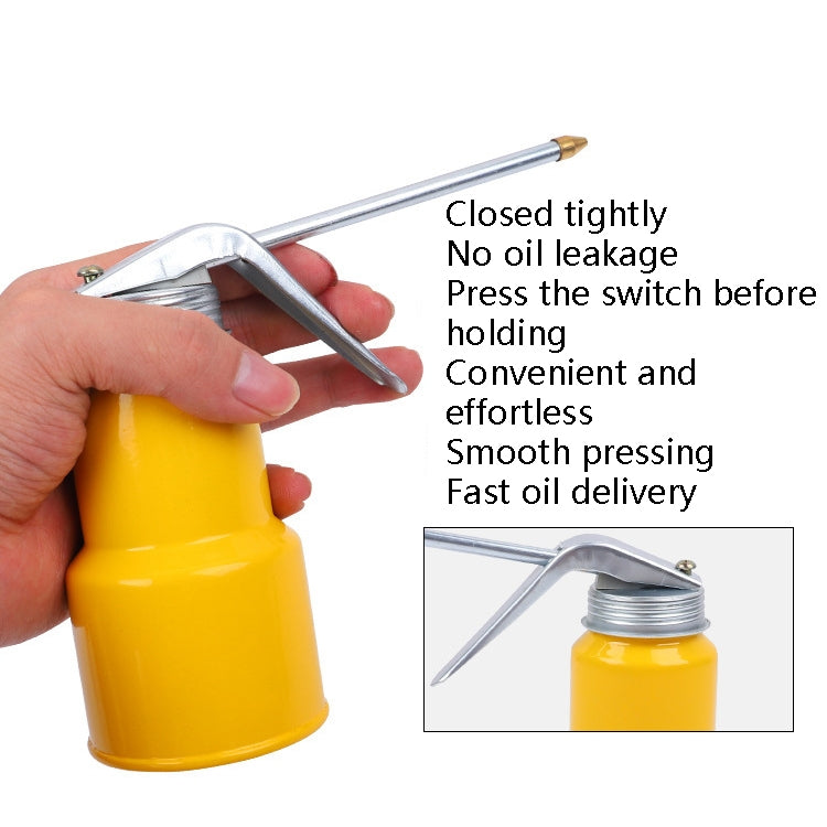 4 PCS CY-0085 Dispositif d'injection à long bec pour maison, Pot d'huile, Remplisseur d'huile de vitesse de lubrification manuelle, Style:, Transparent 250ml, Métal 300ml, Métal 500ml