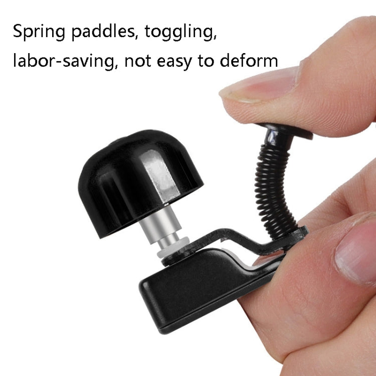 WEST BIKING YP1602782 Bicycle Bells With Supernouncing EVA Back Rubber Band Bell Combination Set, Black Tape + Black Bell, Red Tape + Black Bell, Colored Tape + Black Bell, White Black Gray Tape + Black Bell