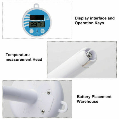BL9057  Solar Swimming Pool Thermometer Swimming Pool Equipment Floating Water Thermometer with Digital Display Function, BL9057