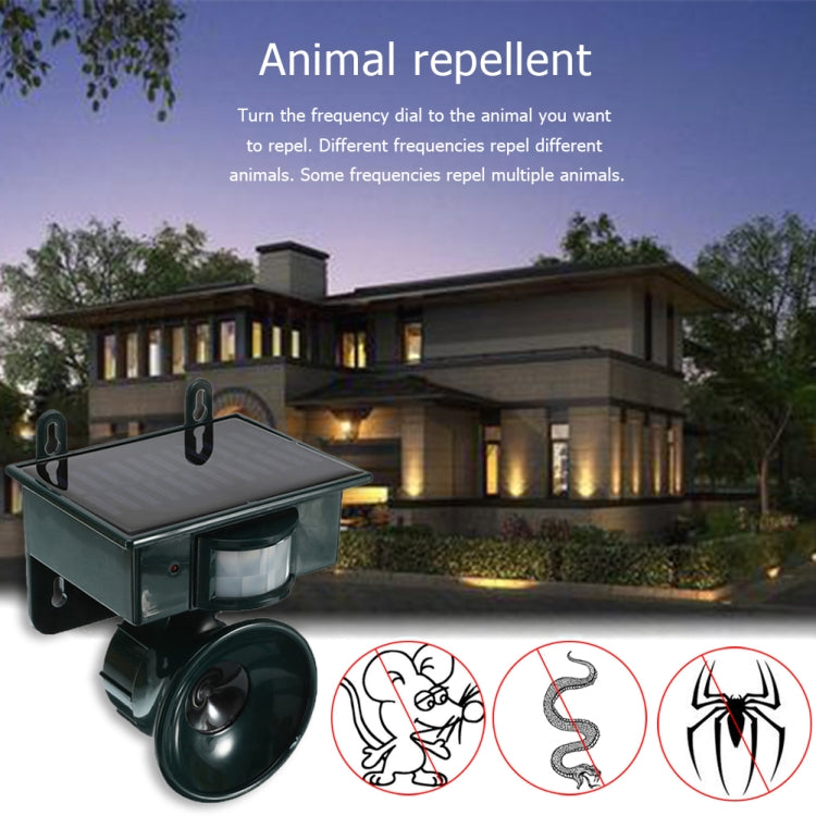 NY-2002 Solar Ultrasonic Mouse Repeller Animal Repeller Outdoor Waterproof Bird Repeller
