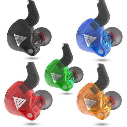 QKZ AK6 2 PCS  In-Ear 3.5mm Wired Subwoofer Sports Earphones, 2 PCS, 2 Pair