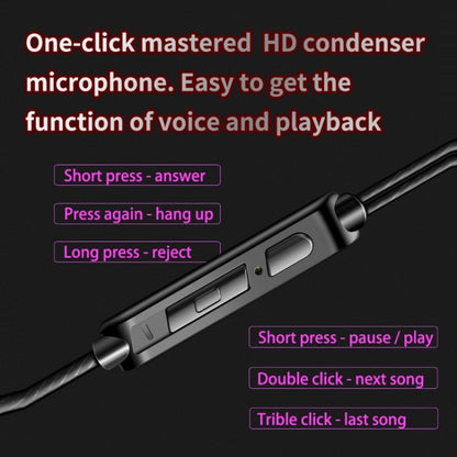 QKZ AK6 2 PCS  In-Ear 3.5mm Wired Subwoofer Sports Earphones, 2 Pair, 2 PCS