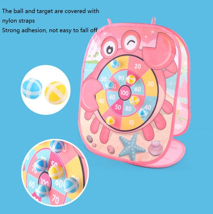 2 In 1 Indoor Children Folding Throwing Sandbags Board Toy, Blue, Pink