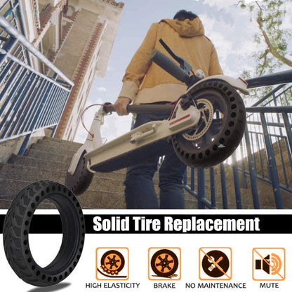 Pneu en caoutchouc résistant alvéolé anti-éclatement pour trottinette électrique 8,5 pouces pour Xiaomi Mijia M365 / M365 Pro, 8,5 pouces pour Xiaomi M365 / Pro