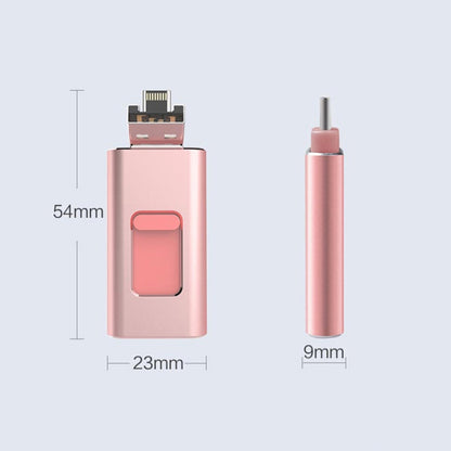 SH02 USB 3.0 + 8 Pin + Mirco USB + Type-C 4 In 1 Mobile Computer U-Disk With OTG Function