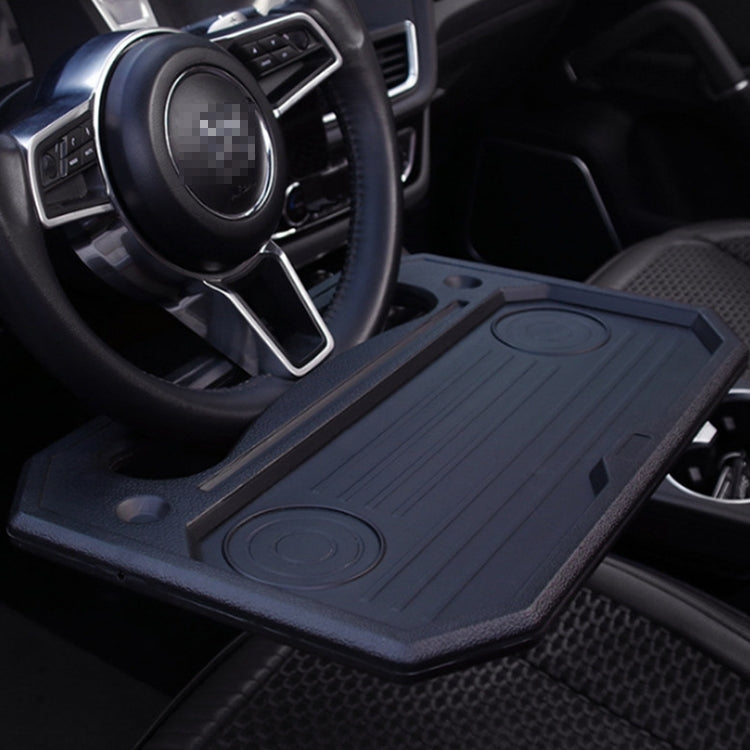 Car Multi-Purpose Steering Wheel Card Table Car Computer Bracket Chair Back Bracket Small Table Shelf Rack, Upgrade Black, Upgrade Gray