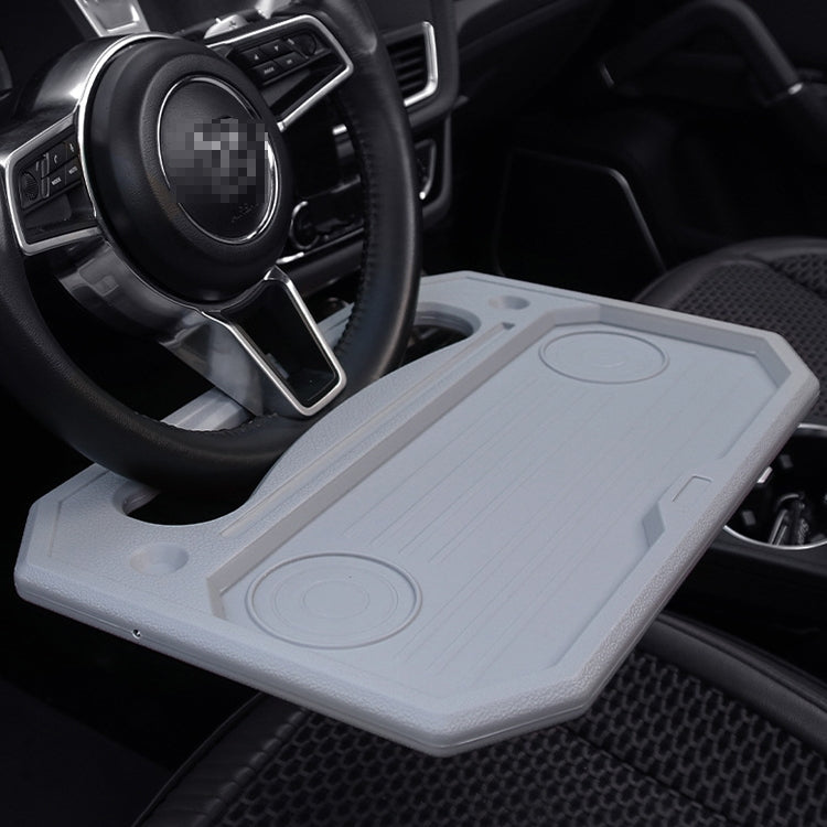 Car Multi-Purpose Steering Wheel Card Table Car Computer Bracket Chair Back Bracket Small Table Shelf Rack, Upgrade Black, Upgrade Gray