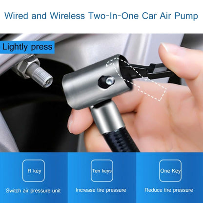 DC12V 120W Car Air Pump Wired Wireless Two-In-One Digital Air Pump, ST-797