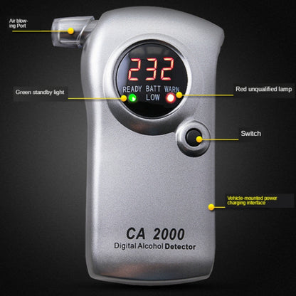 CA2000 Alcohol Tester Blowing Type Ethanol Concentration Tester, CA2000