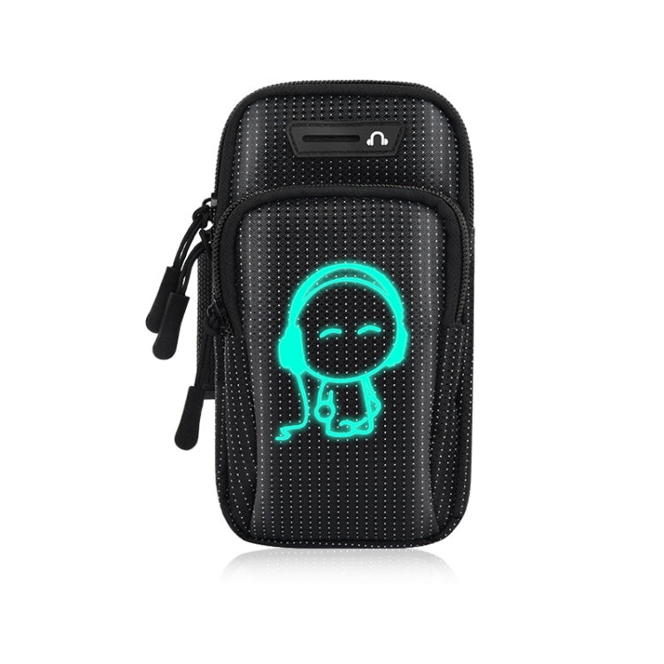 2 PCS Running Mobile Phone Arm Bag Sports Wrist Bag Universal For Mobile Phones Within 6 Inche, Black, Black Doll, Gray, Gray Doll, Green, Green Doll, Pink