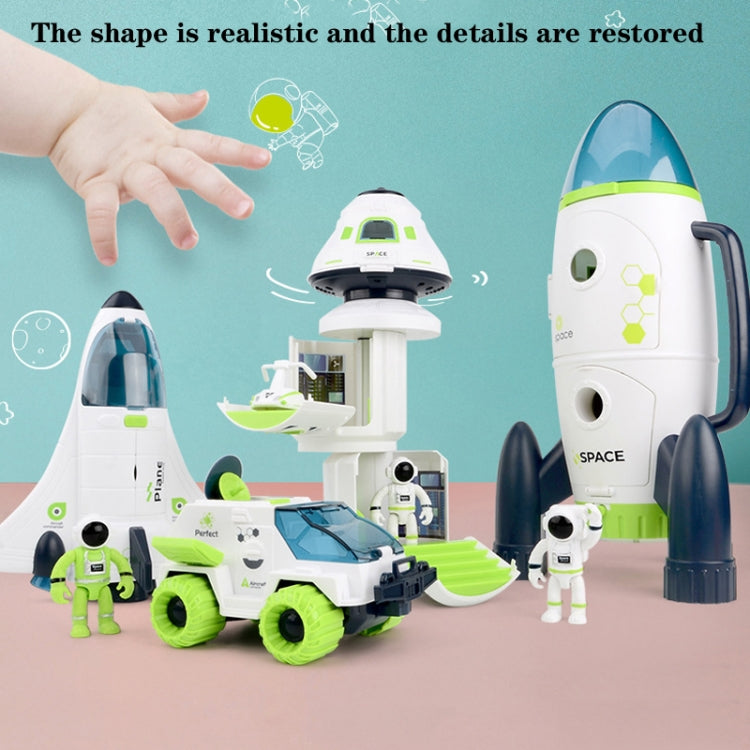 Simulation Son Et Lumière DIY Assemblé Modèle D'aviation Jouets Scientifiques Et Éducatifs, Cabine de Retour, Camion Spatial, Navette, Station Spatiale, Fusée