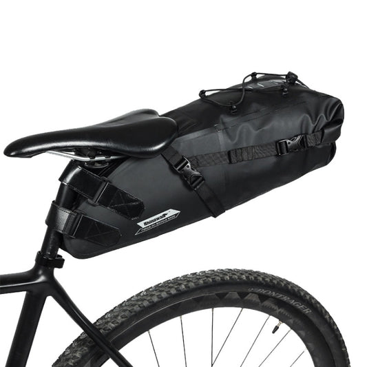 Rhinowalk RK19511 Sacoche de Selle de Vélo Entièrement Étanche Grande Capacité pour Vélo de Route, RK19511 Noir 10L, RK19512 Noir 5L, RK19513 Noir 13L