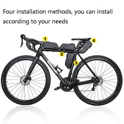 Rhinowalk K30 Waterproof Bicycle Top Tube Package Mountain Bike Hard Shell Front Beam Bag, K30