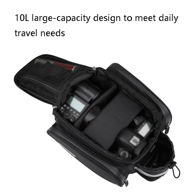 Rhinowalk Riding Equipment Bicycle Rear Bag, RK6200B Matt Black, RK6201B Full black