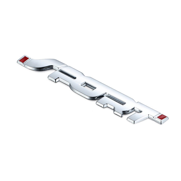 6 autocollants de voiture 3D stéréo en métal, autocollant sport modifié, autocollant de carrosserie, argent, noir, rouge