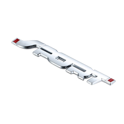 6 autocollants de voiture 3D stéréo en métal, autocollant sport modifié, autocollant de carrosserie, argent, noir, rouge