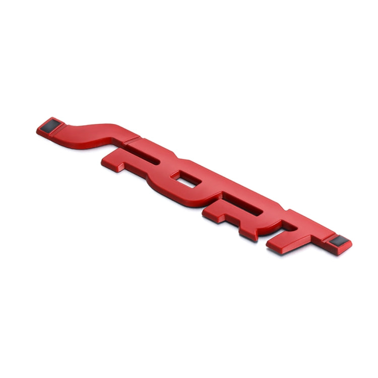6 autocollants de voiture 3D stéréo en métal, autocollant sport modifié, autocollant de carrosserie, argent, noir, rouge